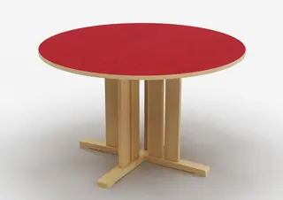 Kupol akustikbord röd Ø120 x H50 cm