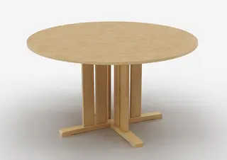 Kupol akustikbord beige Ø130 x H50 cm