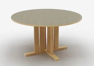 Kupol akustikbord ljusgrå Ø130 x H50 cm