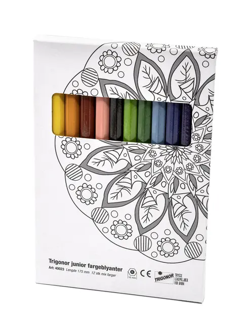 Trigonor Junior färgpennor mix Ø10 mm, 12 st 