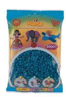 Hama rörpärlor petrol 3000 st