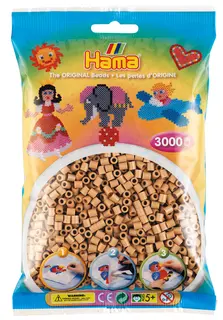 Hama rörpärlor ljus nougat 3000 st