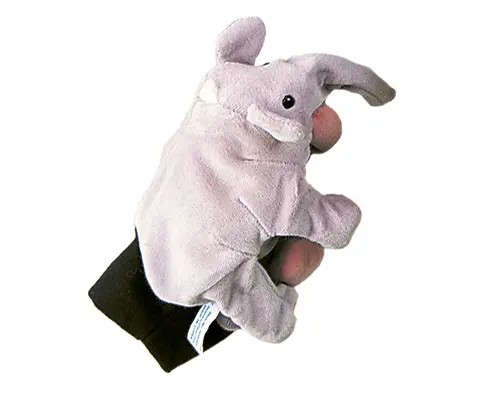 Handdocka elefant