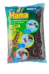 Hama rörpärlor brun 3000 st