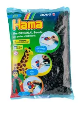 Hama rörpärlor svart 3000 st