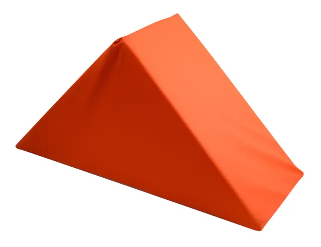Kulör byggkloss triangel bomull gul L56 x B40 x H20 cm 