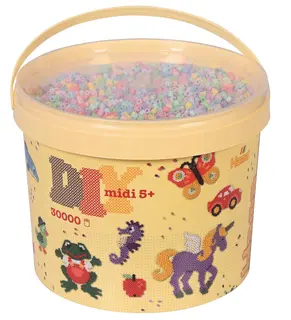 Hama r&#246;rp&#228;rlor pastell 30000 st