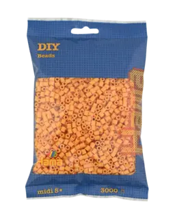 Hama rörpärlor ljus orange 3000 st