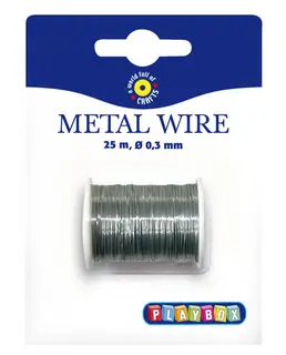Metalltråd silver ø0,3 mm, 25 m