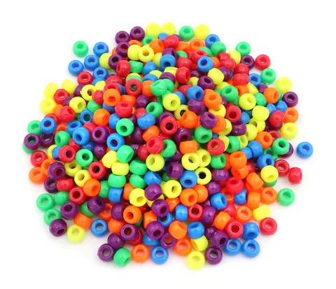 Kongoperler neon Ø9 mm, 500 g