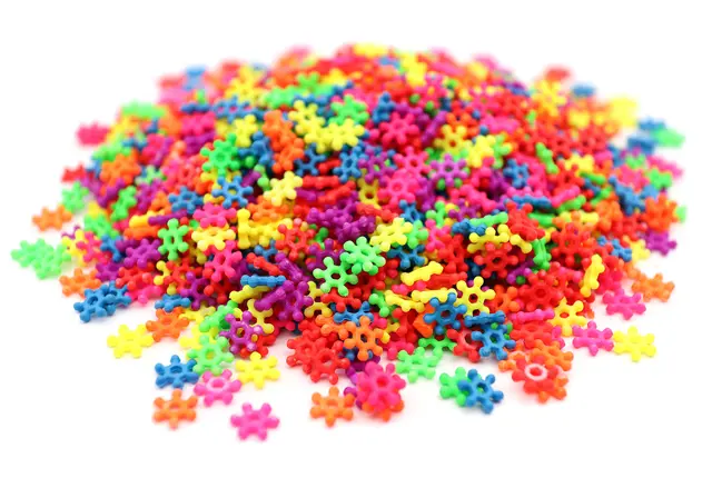 Propellerpärlor neon Ø10 mm, 500 g 