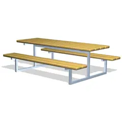 Utebord med b&#228;nk L200 x B162 x H76 cm