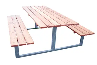Utebord med b&#228;nk L200 x B162 x H76 cm