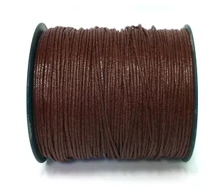 Smyckesband imiterat skinn brun Ø1,5 mm