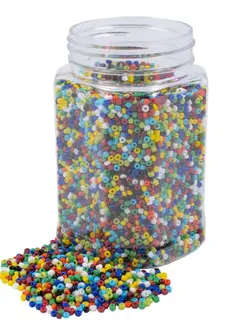 Glaspärlor Ø2 mm, 500 g