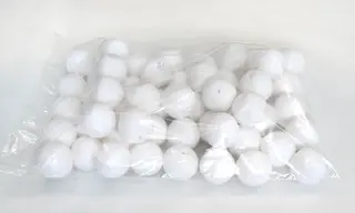 Vita vaddkulor Ø50 mm, 50 st