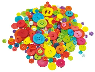 Knappar f&#228;rgmix &#216;10-30 mm, 500 g