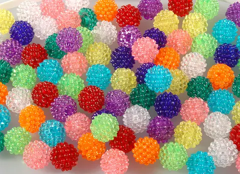 Plastpärlor delbara Ø15 mm, 500 g