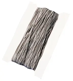 Resårsnodd silver Ø1 mm