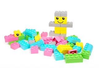 SOFT byggklossar pastell 42 st