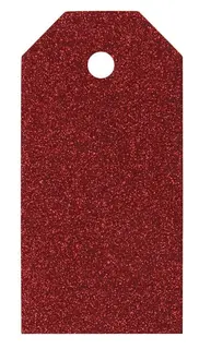 Manillam&#228;rken r&#246;d glitter L10 cm, 15 stk