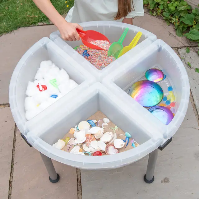 Utforskningsbord med fack H45 cm 