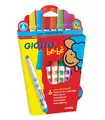 Giotto fiberpennor 6 st