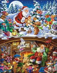 Pussel Jultomten 2 x 15 bitar