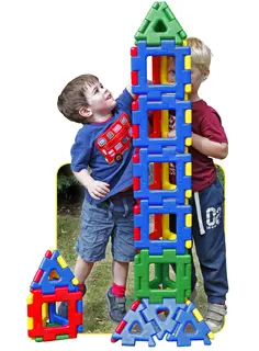 Polydron klossar 21 cm, 80 st