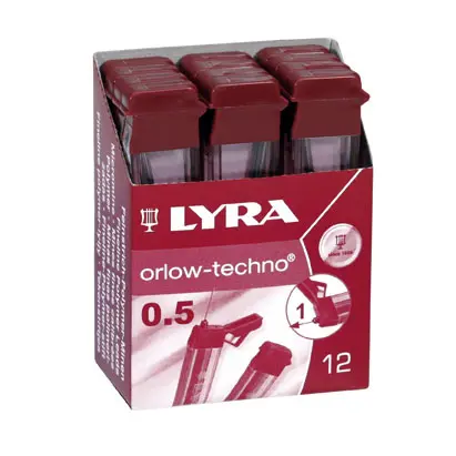 Lyra Techno reservstift ø0,5 mm, HB 