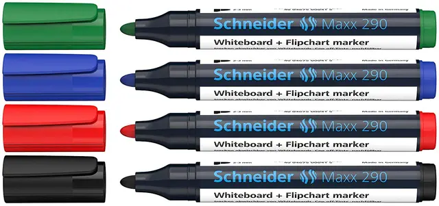 Whiteboardpennor 4-pack 2-3 mm 