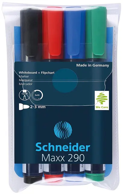 Whiteboardpennor 4-pack 2-3 mm 