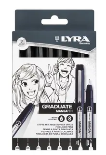 Lyra Graduate Mangapen set 8 st