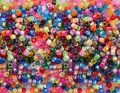 Plastpärlor bokstäver och kongo Ø7-9 mm, 1000 st