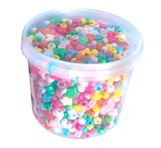 Plastp&#228;rlor stora h&#229;l &#216;5-12 mm, 1200 st