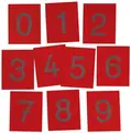Sandpappers-siffror L16 x H13 cm, 9 st