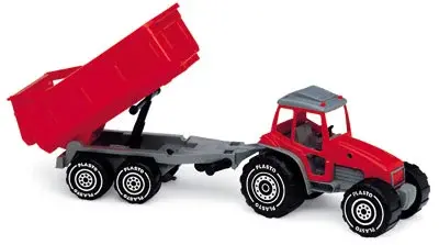Traktor med släp L56,5 cm 