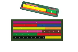 Magnetiskt tavelset med bråkdelar 30 delar