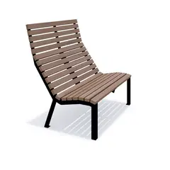Delia bänk med hög rygg L120 x B94 x H119 cm