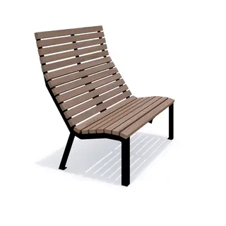 Delia bänk med hög rygg L120 x B94 x H119 cm