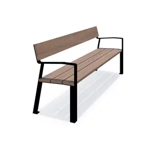 Delia bänk med armstöd L200 x B58 x H85 cm
