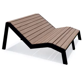 Line solsäng dubbel L170 x B160 x H70 cm