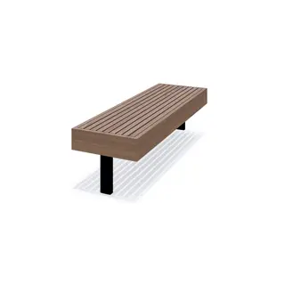 Pangaia bänk utan ryggstöd L163 x B51 x H42 cm