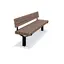 Uno parksoffa fast med ryggst&#246;d L180 x B53 x H81 cm