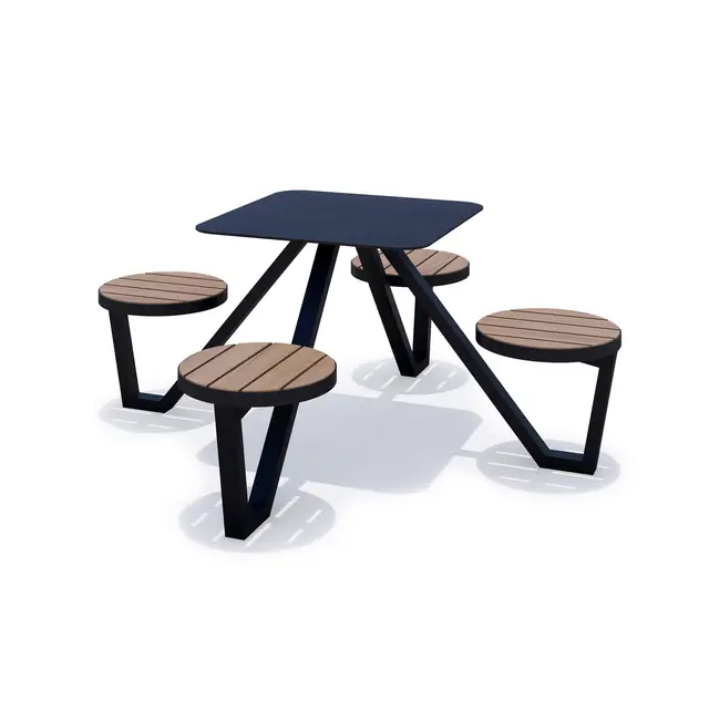 Garden parkbord firkant L186 x B186 x H75 cm 