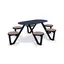 Garden parkbord oval L266 x B186 x H75 cm