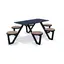 Garden parkbord rektangel L266 x B186 x H75 cm