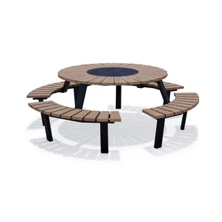 Delia picknickbord L227 x B227 x H74 cm