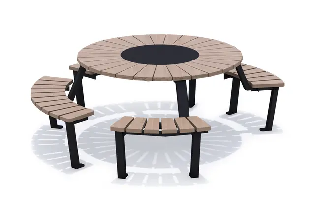 Delia bordsgrupp med rullstolsplats L227 x B227 x H74 cm 