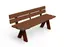 ReBnew Olea Bänk med rygg L180 x B50 x H71 cm
